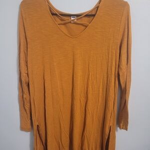 Old Navy Luxe Mustard Top